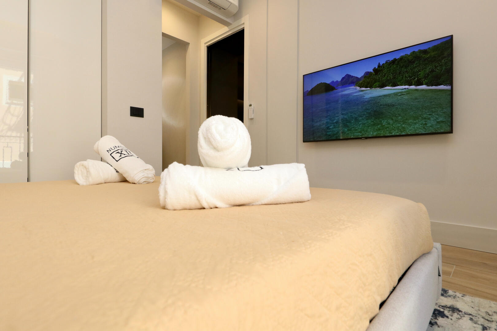 Smart TV in the bedroom, log in to Netflix, etc and enjoy